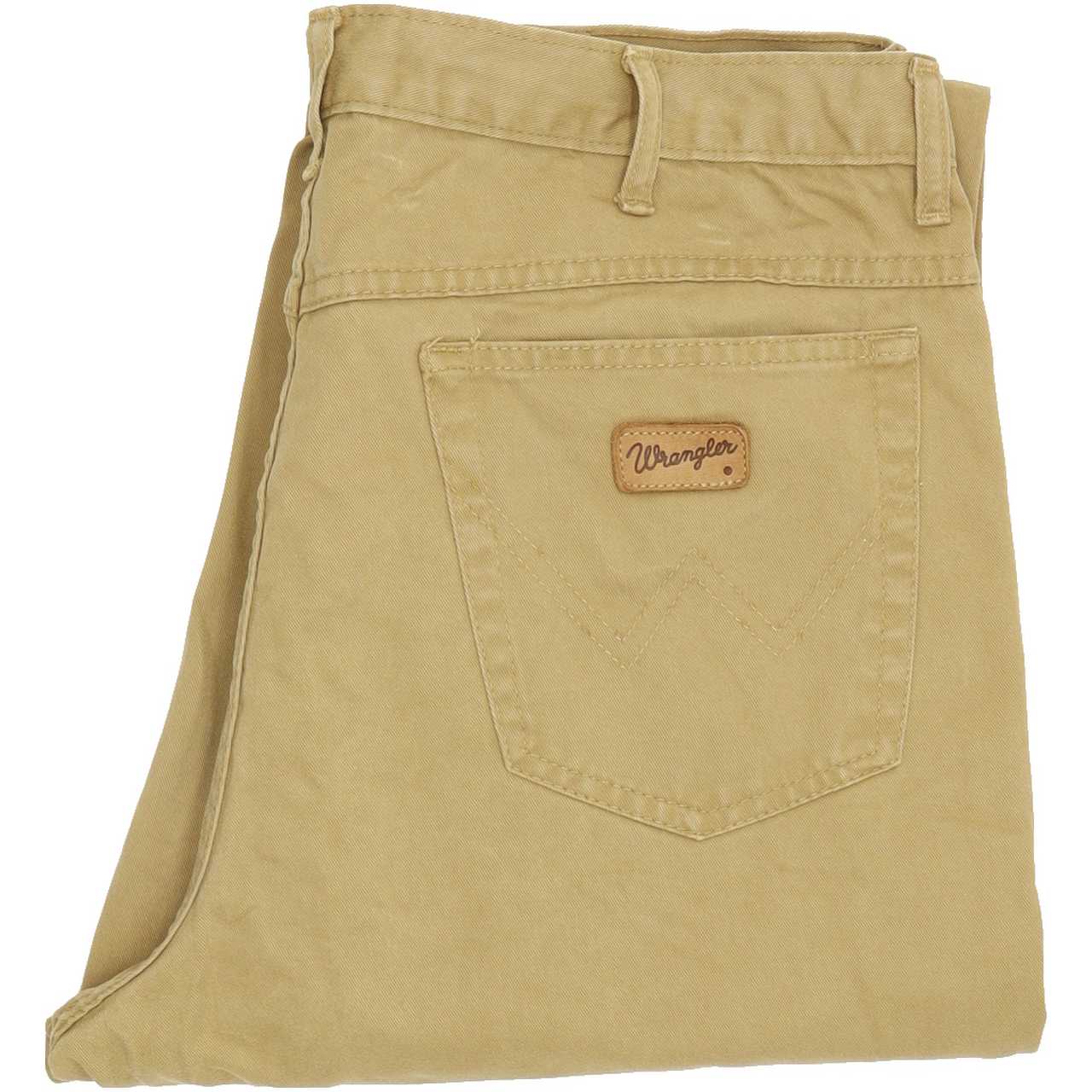 Wrangler Men Beige Straight Regular Jeans W35 L31