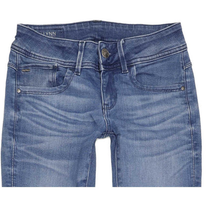 G-Star Lynn Women Blue Skinny Slim Stretch Jeans W27 L30