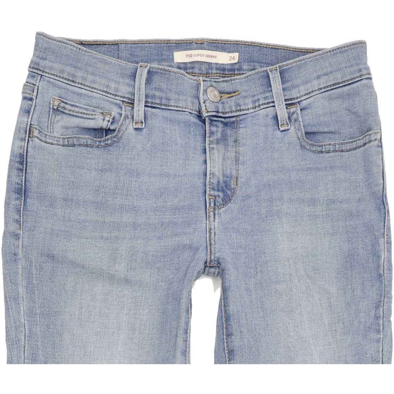 Levi's 710 Women Blue Skinny Slim Stretch Jeans W26 L31