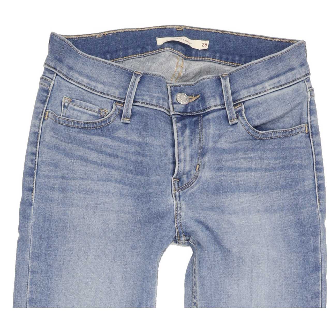 Levi's 710 Women Blue Skinny Slim Stretch Jeans W26 L27