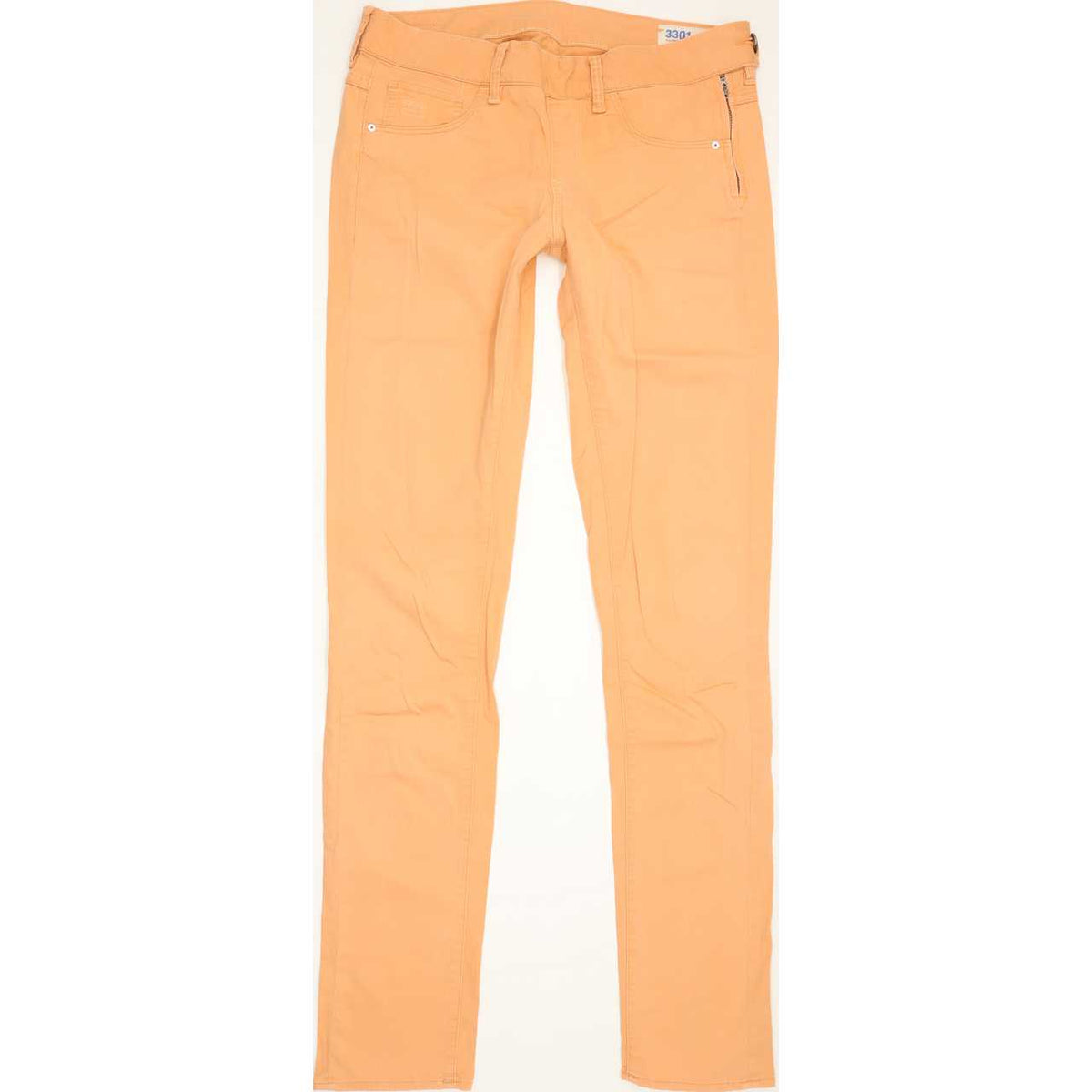 G-Star Orange 3301 Women Skinny Slim Stretch Jeans W29 L32