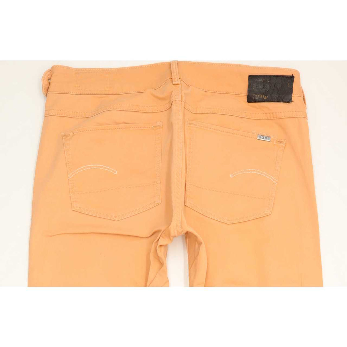 G-Star Orange 3301 Women Skinny Slim Stretch Jeans W29 L32