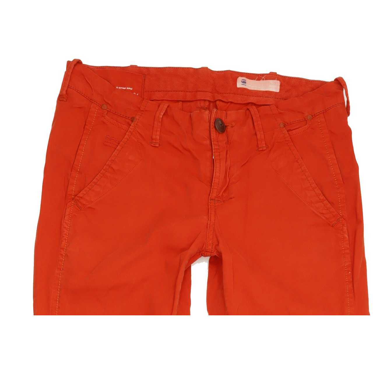 G-Star Page Women Red Tapered Regular Chino Jeans W27 L32