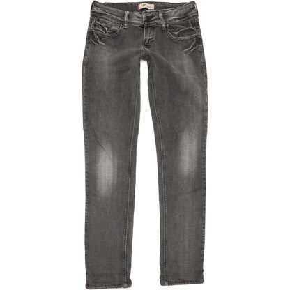 Levi's 571 Women Charcoal Straight Slim Stretch Jeans W28 L31