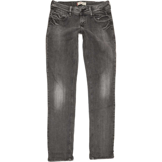 Levi's 571 Women Charcoal Straight Slim Stretch Jeans W28 L31