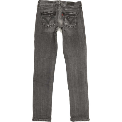 Levi's 571 Women Charcoal Straight Slim Stretch Jeans W28 L31