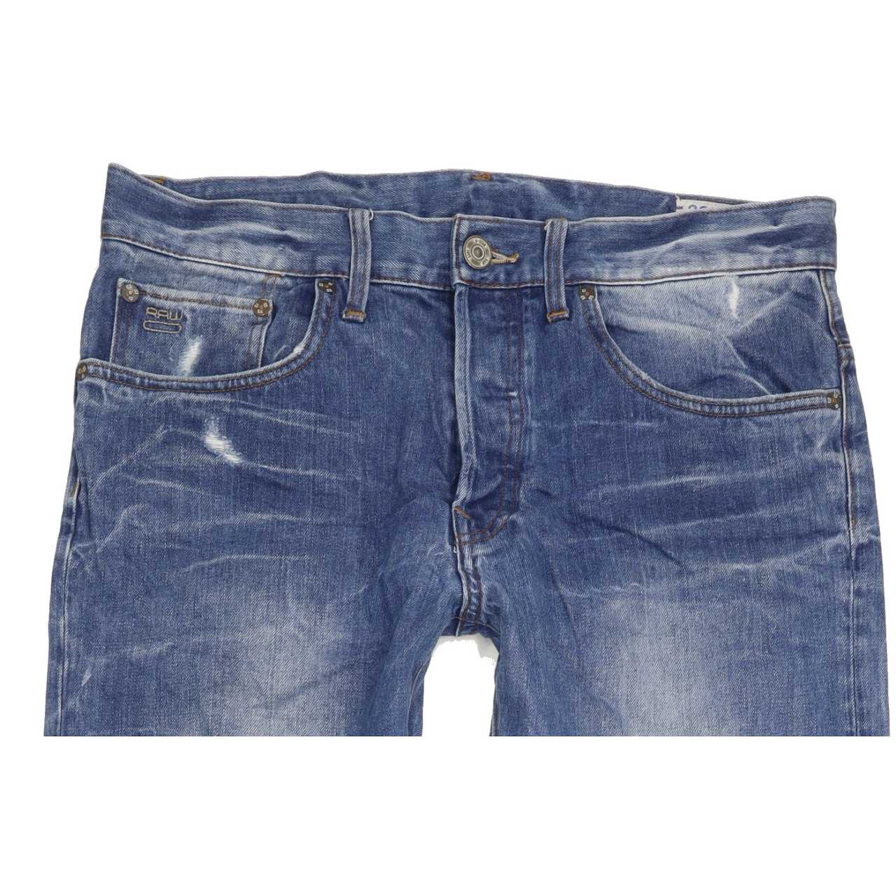 G-Star 3301 Men Blue Straight Regular Jeans W34 L32
