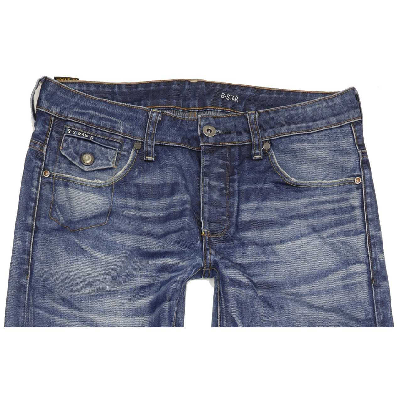G-Star Morris Men Blue Straight Regular Jeans W32 L34