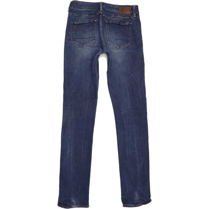 G-Star 3301 Contour Women Blue Straight Regular Jeans W28 L32