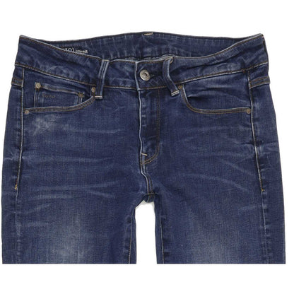 G-Star 3301 Contour Women Blue Straight Regular Jeans W28 L32