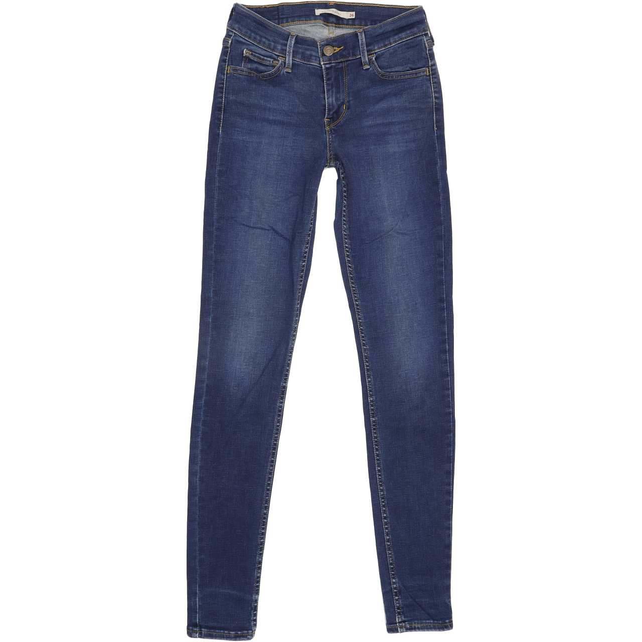 Levi's 710 Women Blue Skinny Slim Stretch Jeans W26 L30
