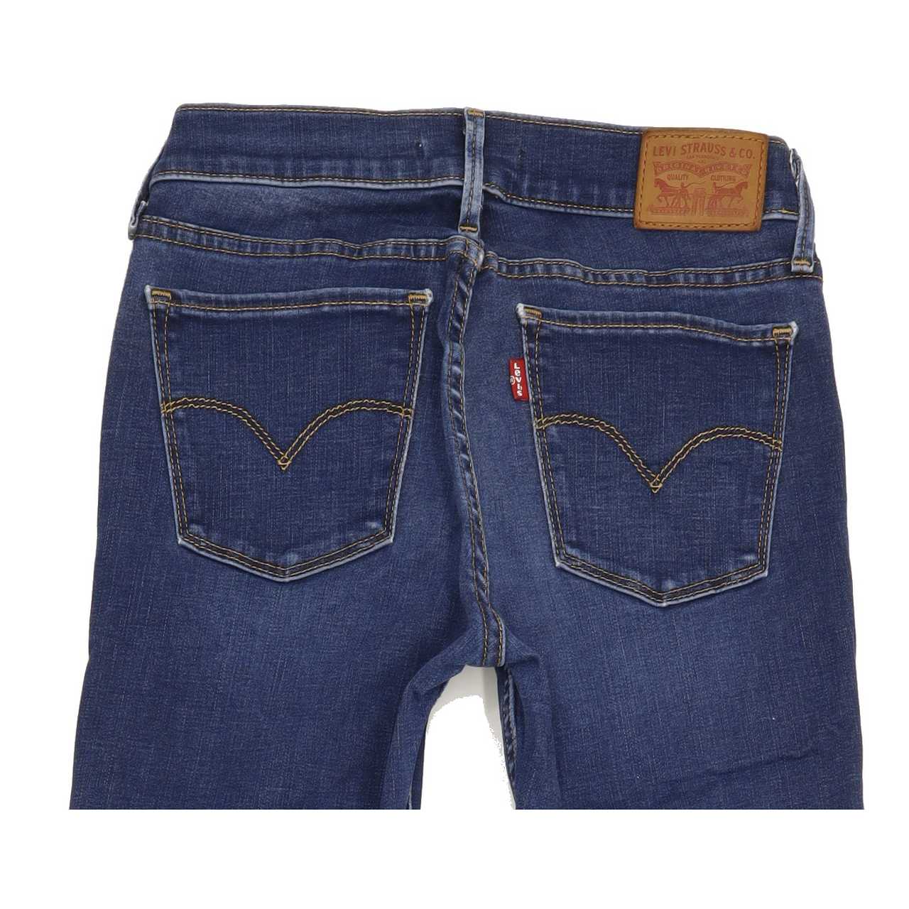 Levi's 710 Women Blue Skinny Slim Stretch Jeans W26 L30
