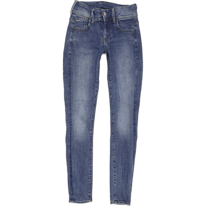 G-Star Women Blue Skinny Slim Jeans W22 L28