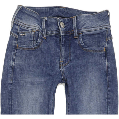 G-Star Women Blue Skinny Slim Jeans W22 L28