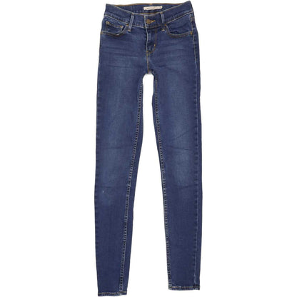 Levi's 710 Women Blue Skinny Slim Stretch Jeans W24 L29