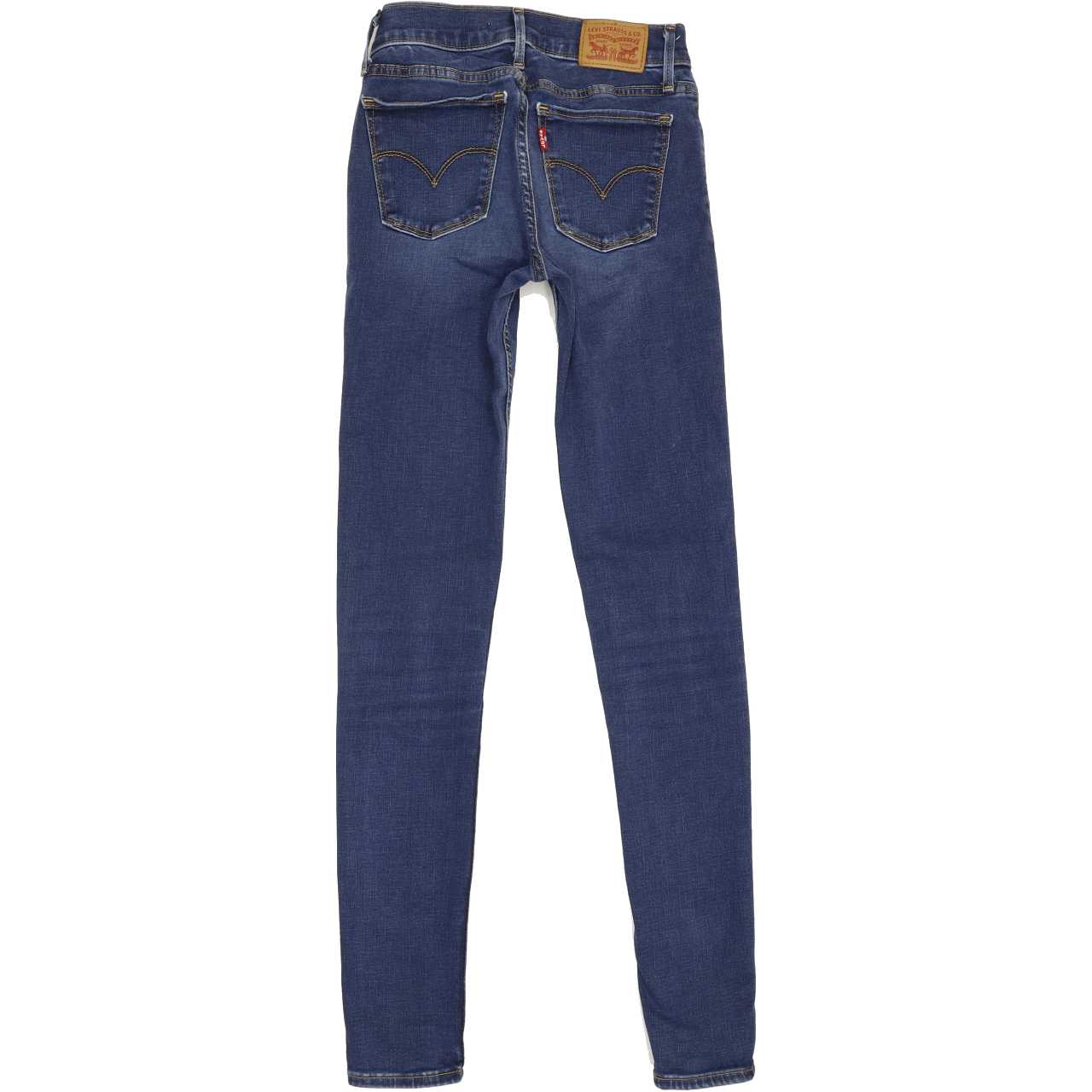 Levi's 710 Women Blue Skinny Slim Stretch Jeans W24 L29