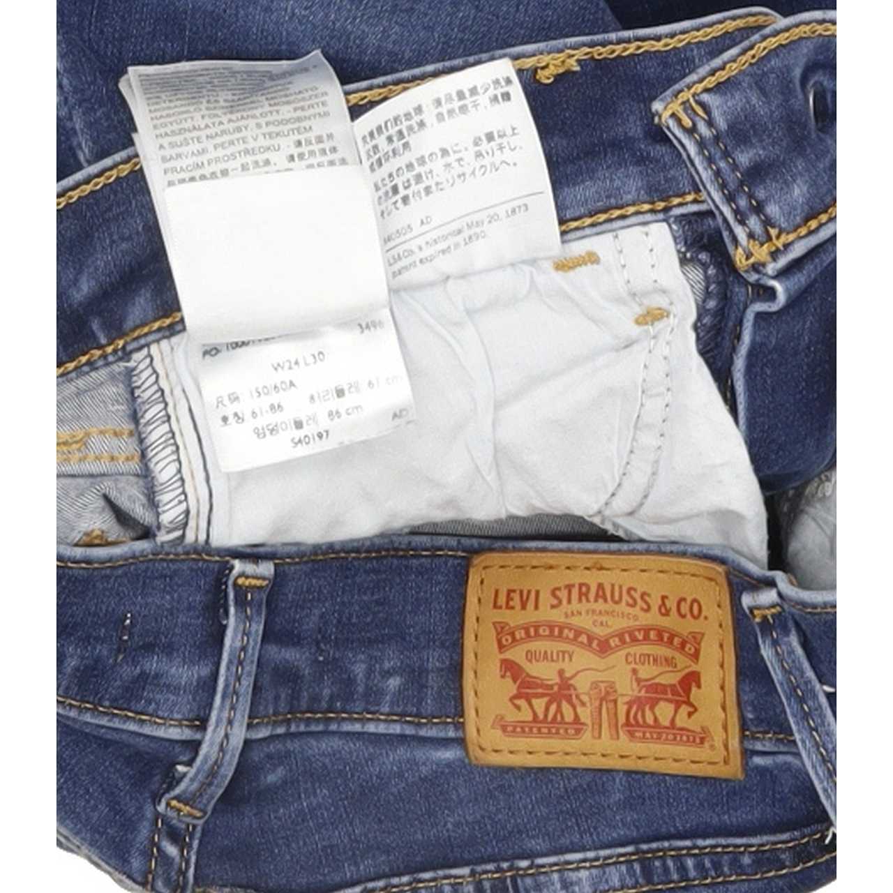 Levi's 710 Women Blue Skinny Slim Stretch Jeans W24 L29