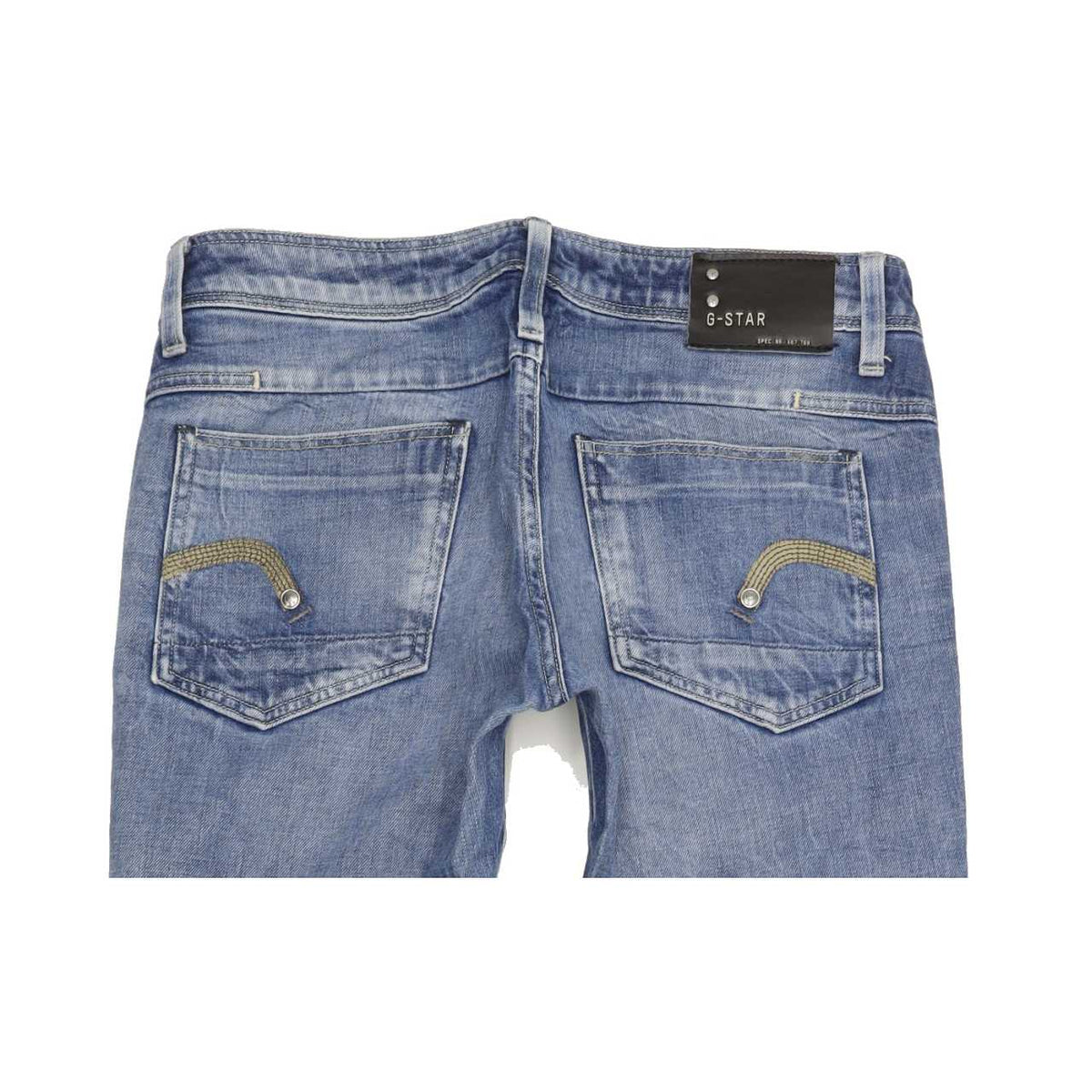 G-Star New Reese Women Blue Straight Slim Stretch Jeans W29 L30