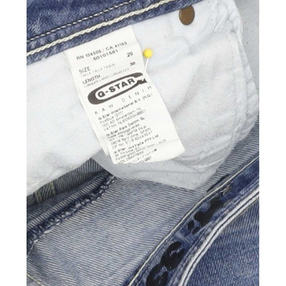 G-Star New Reese Women Blue Straight Slim Stretch Jeans W29 L30
