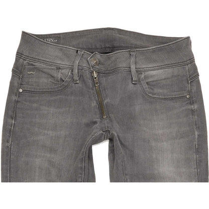 G-Star Lynn Women Grey Skinny Slim Stretch Jeans W27 L27