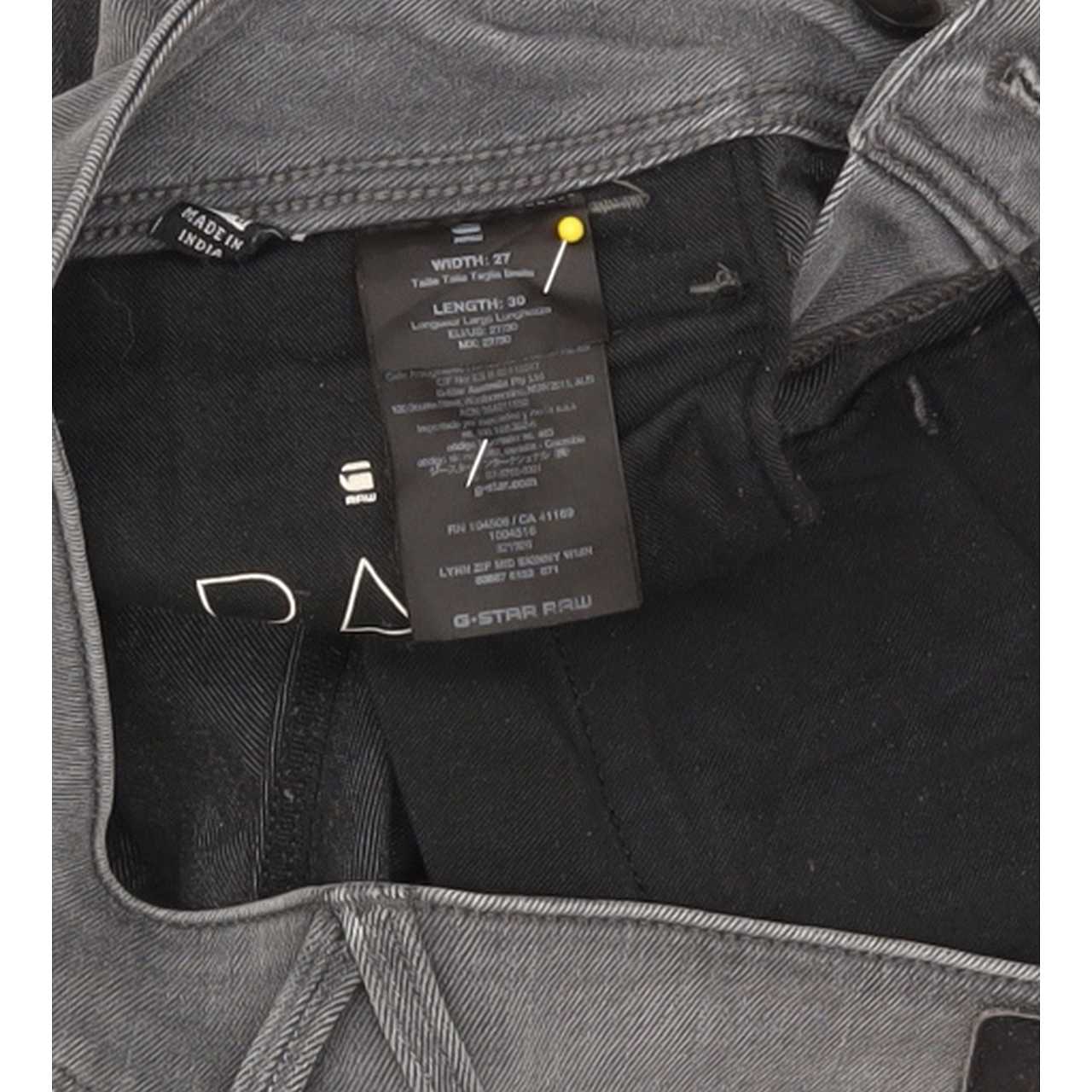 G-Star Lynn Women Grey Skinny Slim Stretch Jeans W27 L27