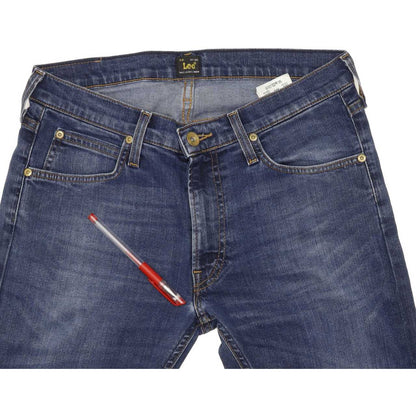 Lee Luke Men Blue Skinny Slim Stretch Jeans W31 L32