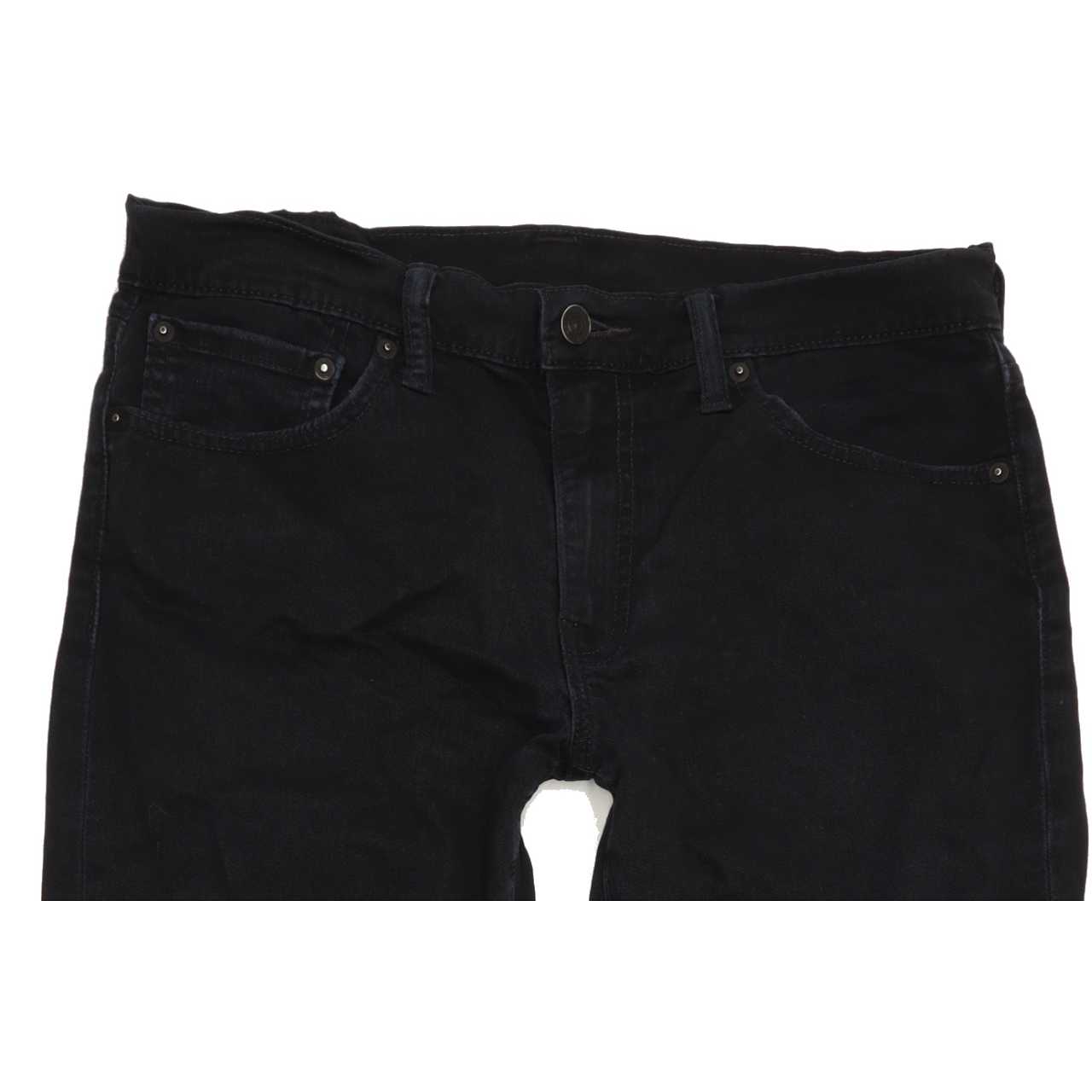 Levi's 511 Men Black Straight Slim Stretch Jeans W32 L29