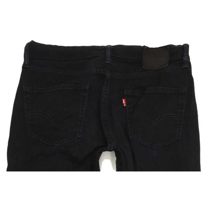 Levi's 511 Men Black Straight Slim Stretch Jeans W32 L29