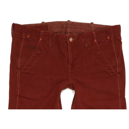 G-Star Burgundy Women Straight Slim Jeans W30 L32
