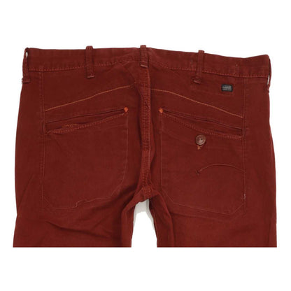 G-Star Burgundy Women Straight Slim Jeans W30 L32