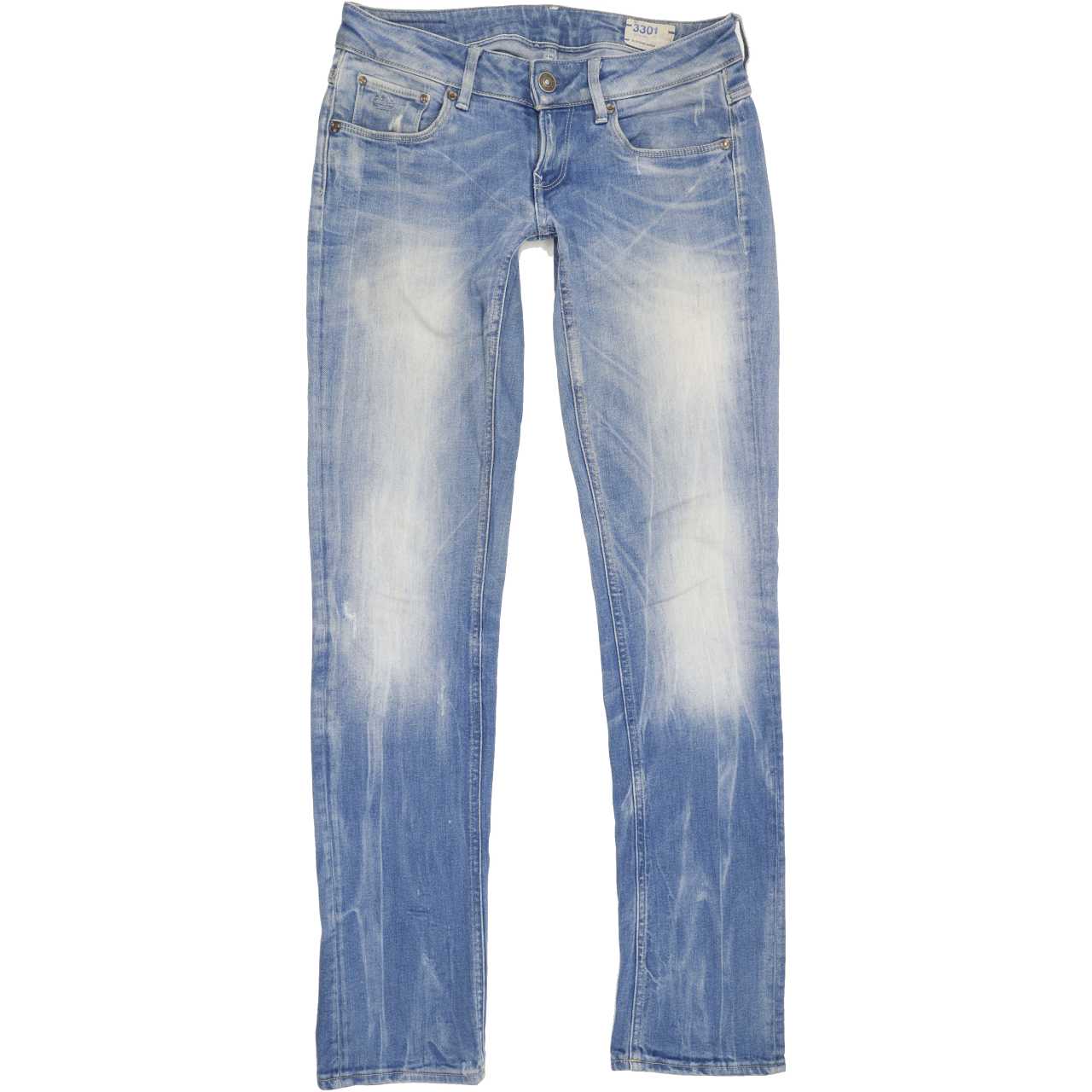 G-Star Women Blue Straight Slim Jeans W28 L32