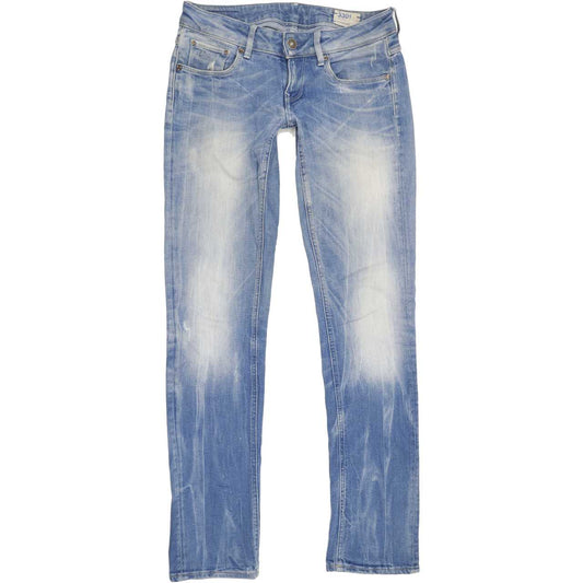 G-Star Women Blue Straight Slim Jeans W28 L32
