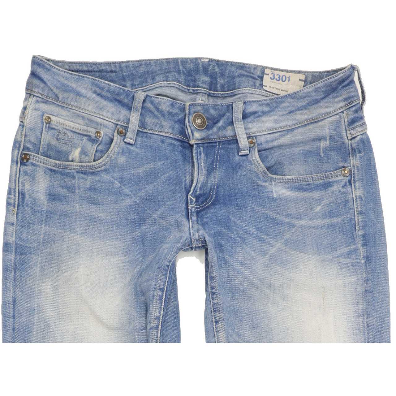 G-Star Women Blue Straight Slim Jeans W28 L32