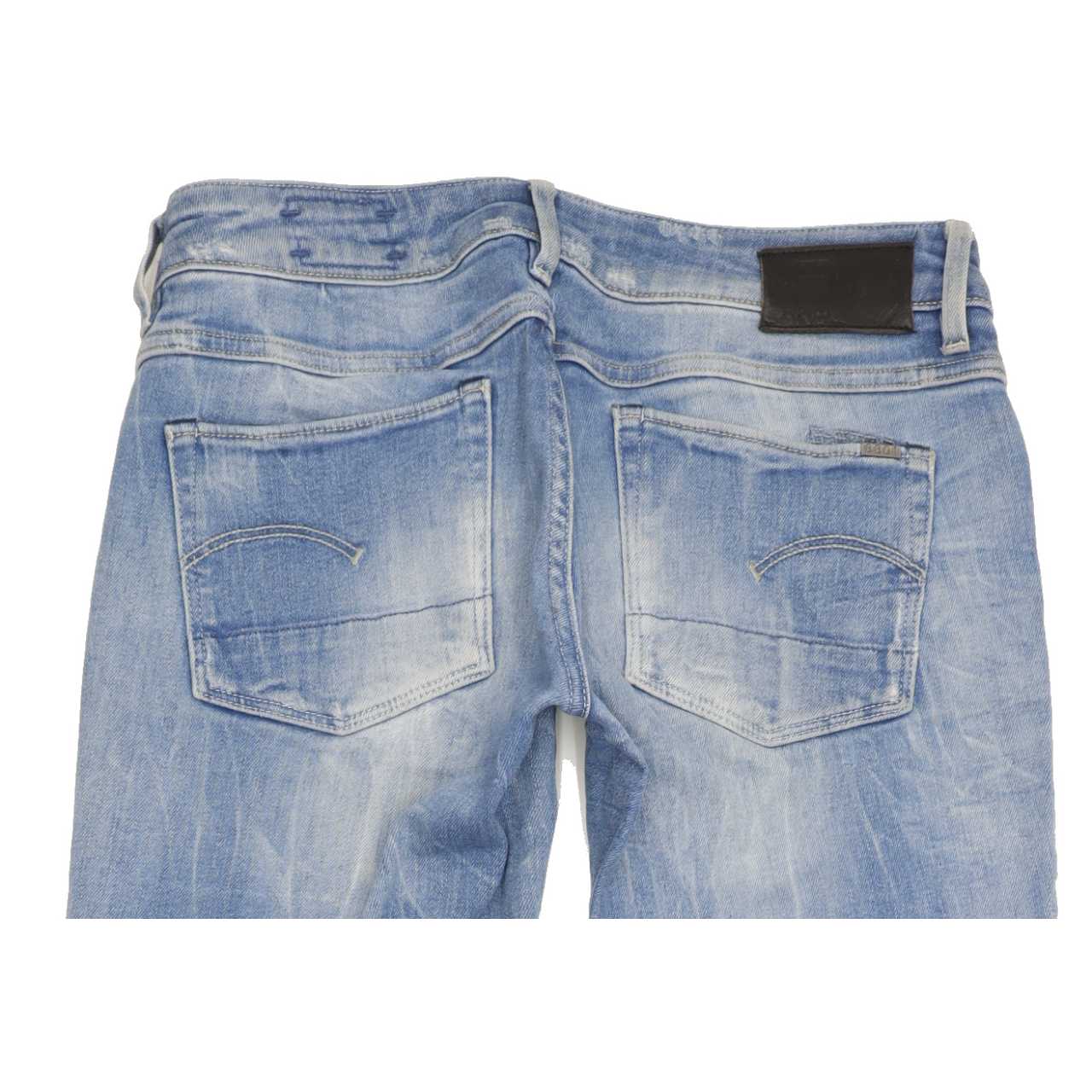 G-Star Women Blue Straight Slim Jeans W28 L32