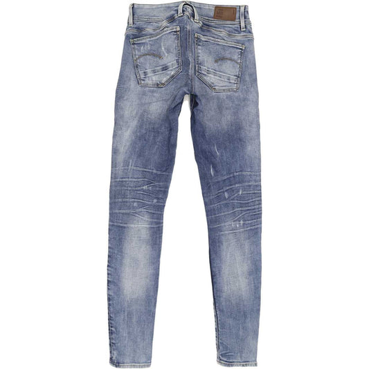 G-Star Lynn Mid Women Blue Skinny Regular Stretch Jeans W28 L31