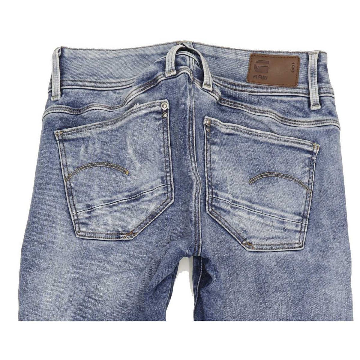 G-Star Lynn Mid Women Blue Skinny Regular Stretch Jeans W28 L31
