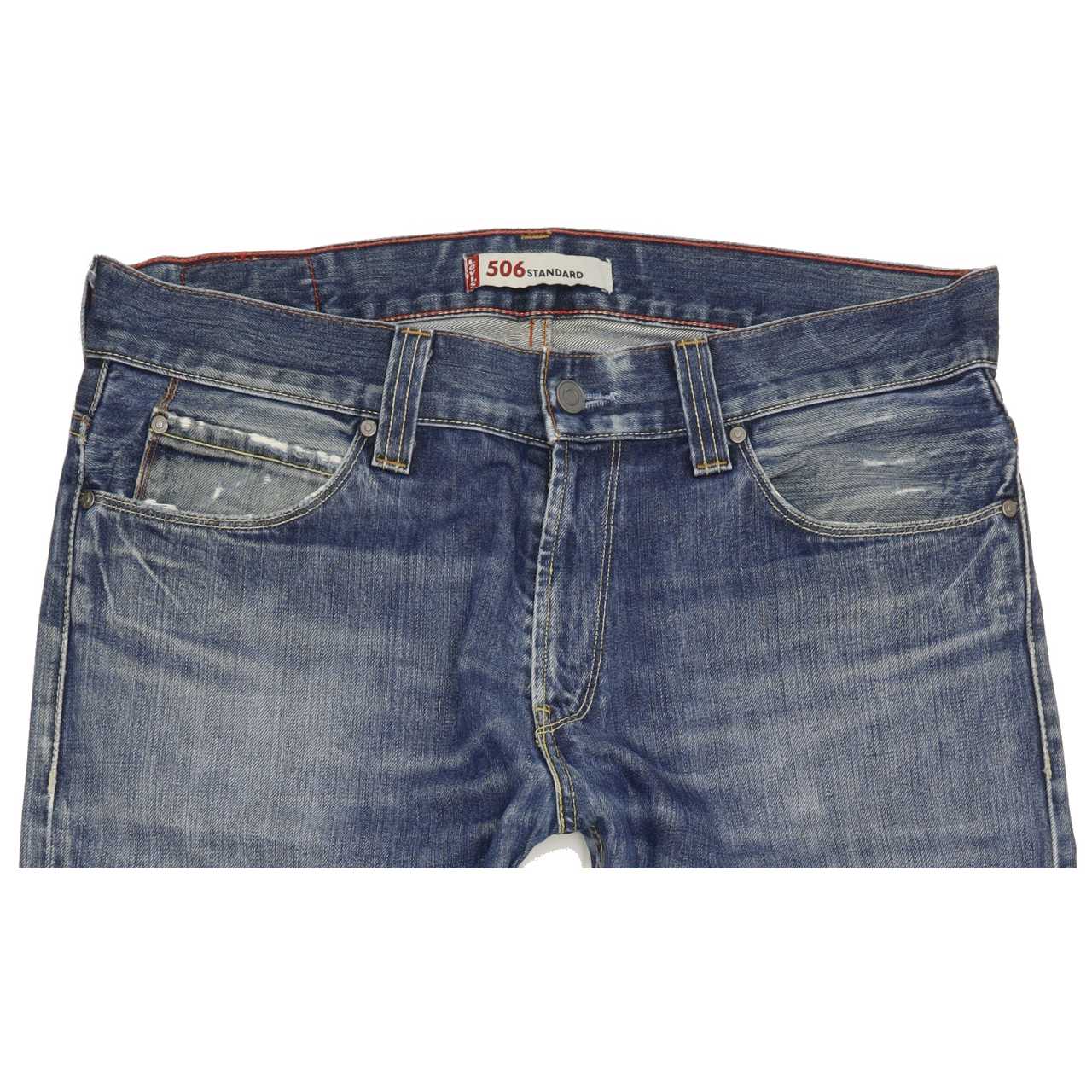 Levi's 506 Men Blue Straight Regular Jeans W37 L31