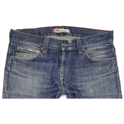 Levi's 506 Men Blue Straight Regular Jeans W37 L31