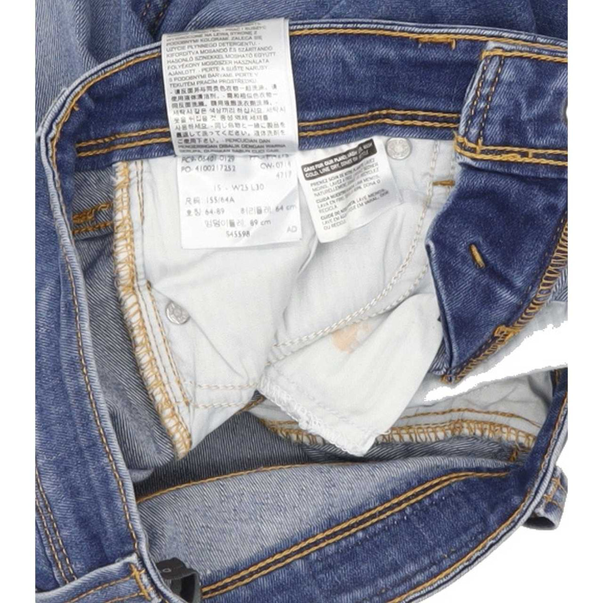 Levi's Demi Curve Women Blue Skinny Slim Stretch Jeans W25 L28