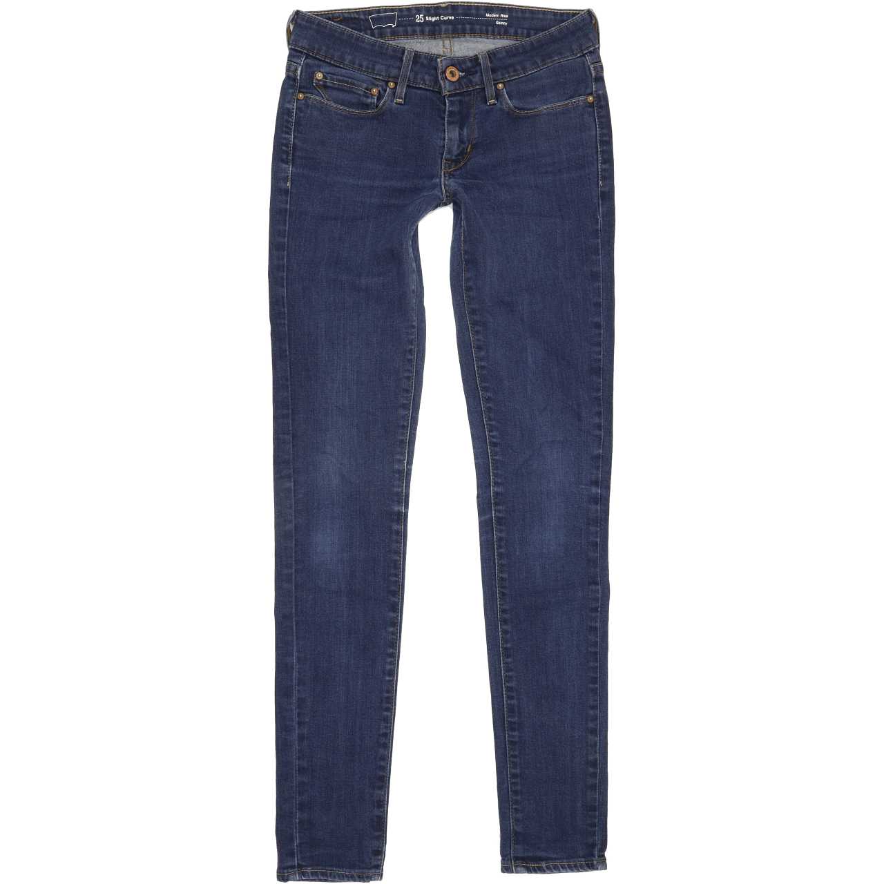 Levi's Slight Curve Women Blue Skinny Slim Stretch Jeans W25 L30