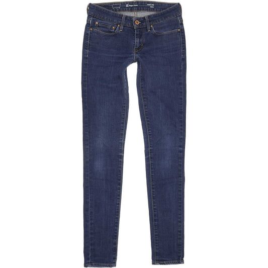 Levi's Slight Curve Women Blue Skinny Slim Stretch Jeans W25 L30