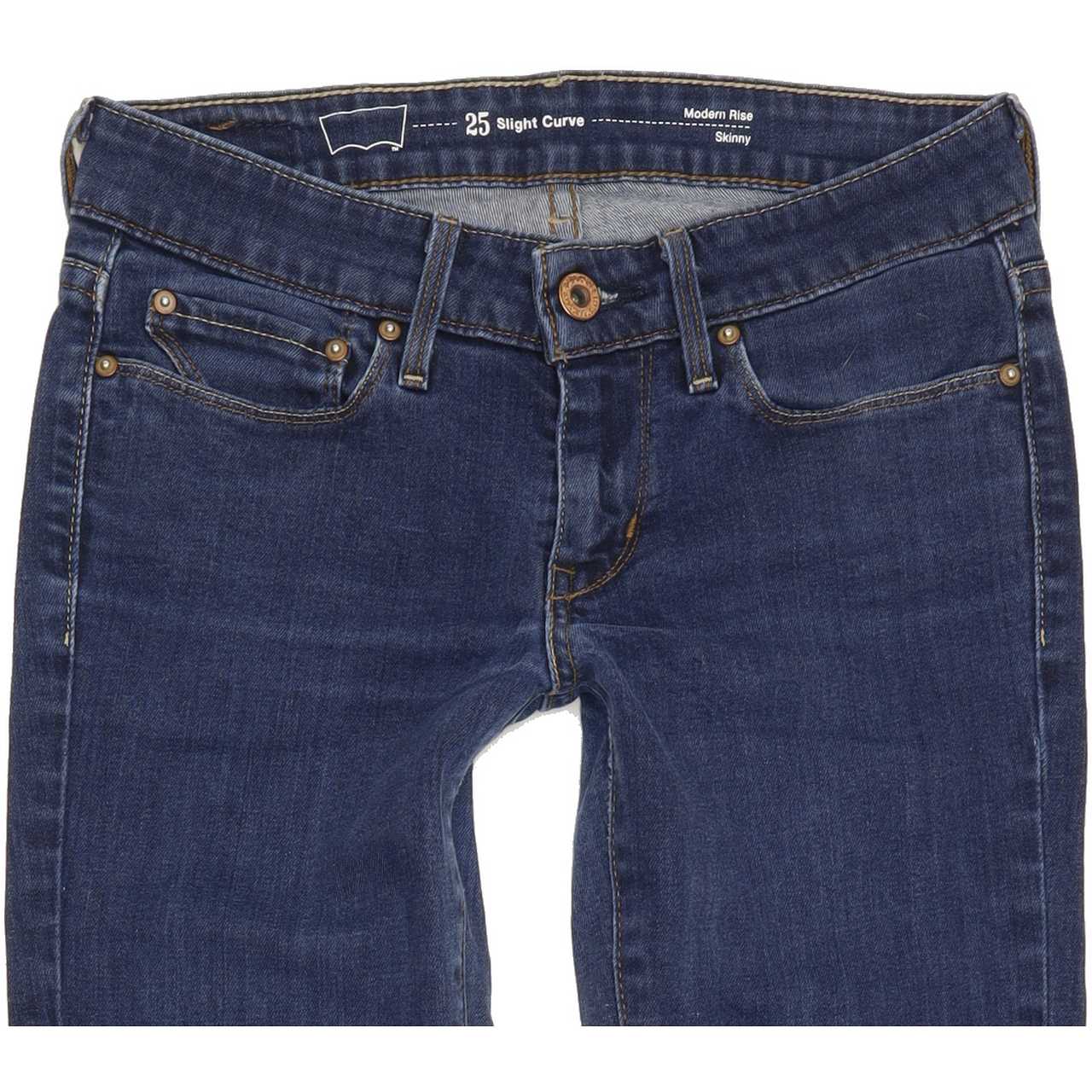 Levi's Slight Curve Women Blue Skinny Slim Stretch Jeans W25 L30