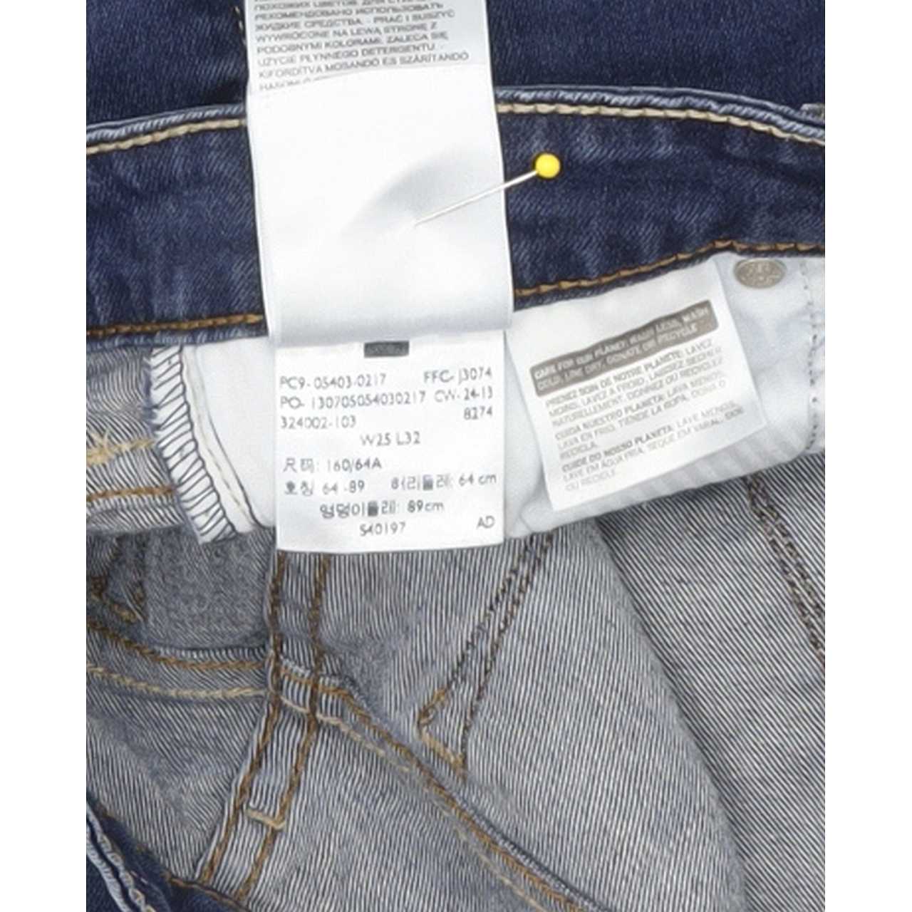Levi's Slight Curve Women Blue Skinny Slim Stretch Jeans W25 L30