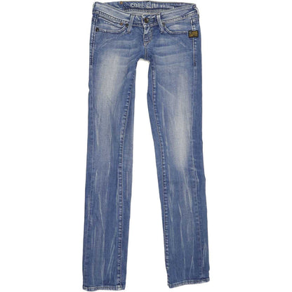 G-Star Core Women Blue Straight Slim Stretch Jeans W26 L33