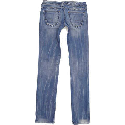 G-Star Core Women Blue Straight Slim Stretch Jeans W26 L33