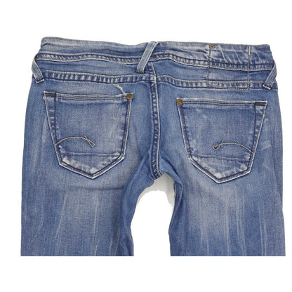 G-Star Core Women Blue Straight Slim Stretch Jeans W26 L33