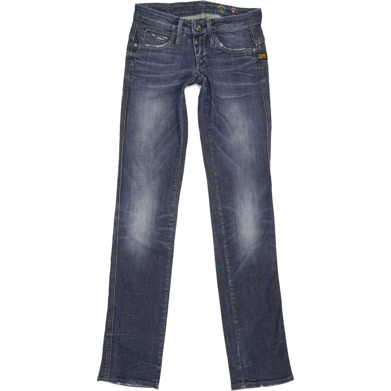 G-Star Women Blue Straight Slim Jeans W26 L34