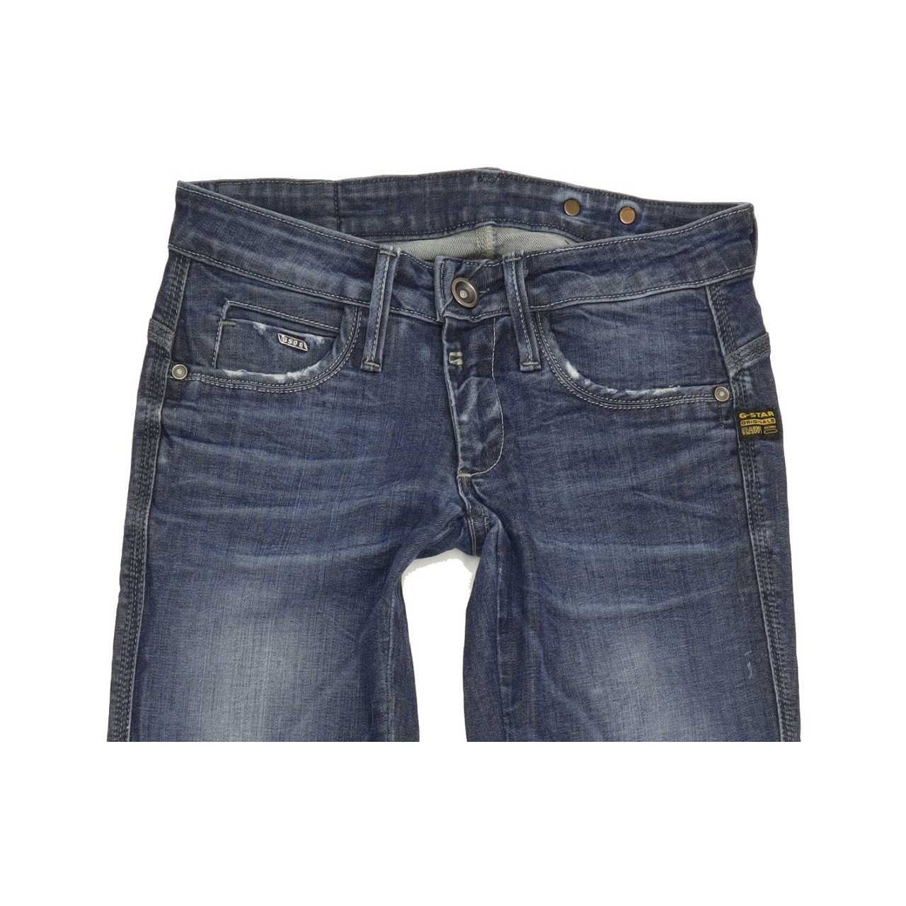 G-Star Women Blue Straight Slim Jeans W26 L34
