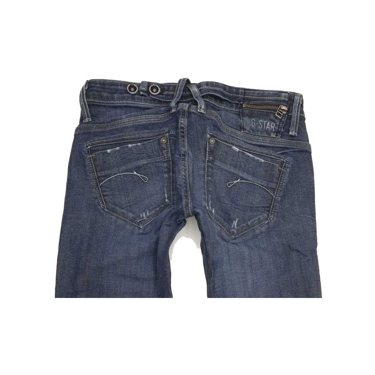 G-Star Women Blue Straight Slim Jeans W26 L34