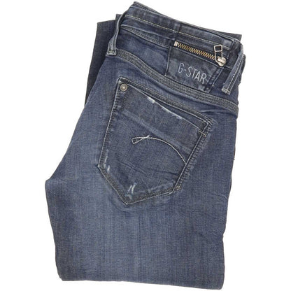 G-Star Women Blue Straight Slim Jeans W26 L34
